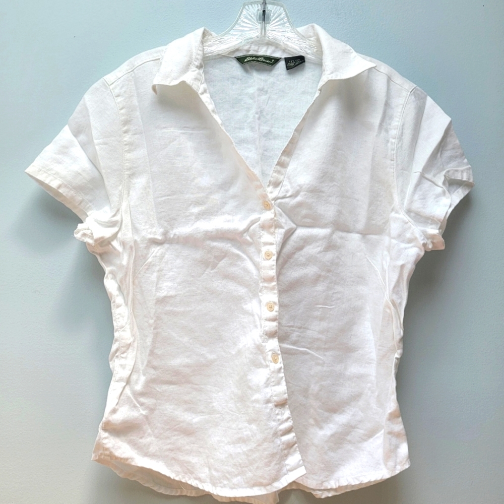 EDDIE BAUER | 100% Linen, Sz. L